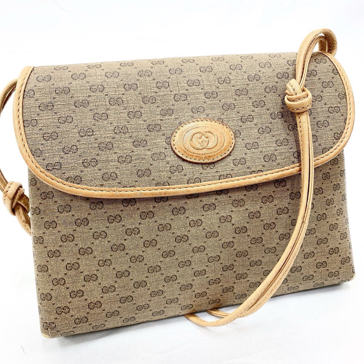 正規品 GUCCI オールドグッチ マイクロGG ショルダーバッグ 正規品 GUCCI オールドグッチ マイクロGG ショルダーバッグ