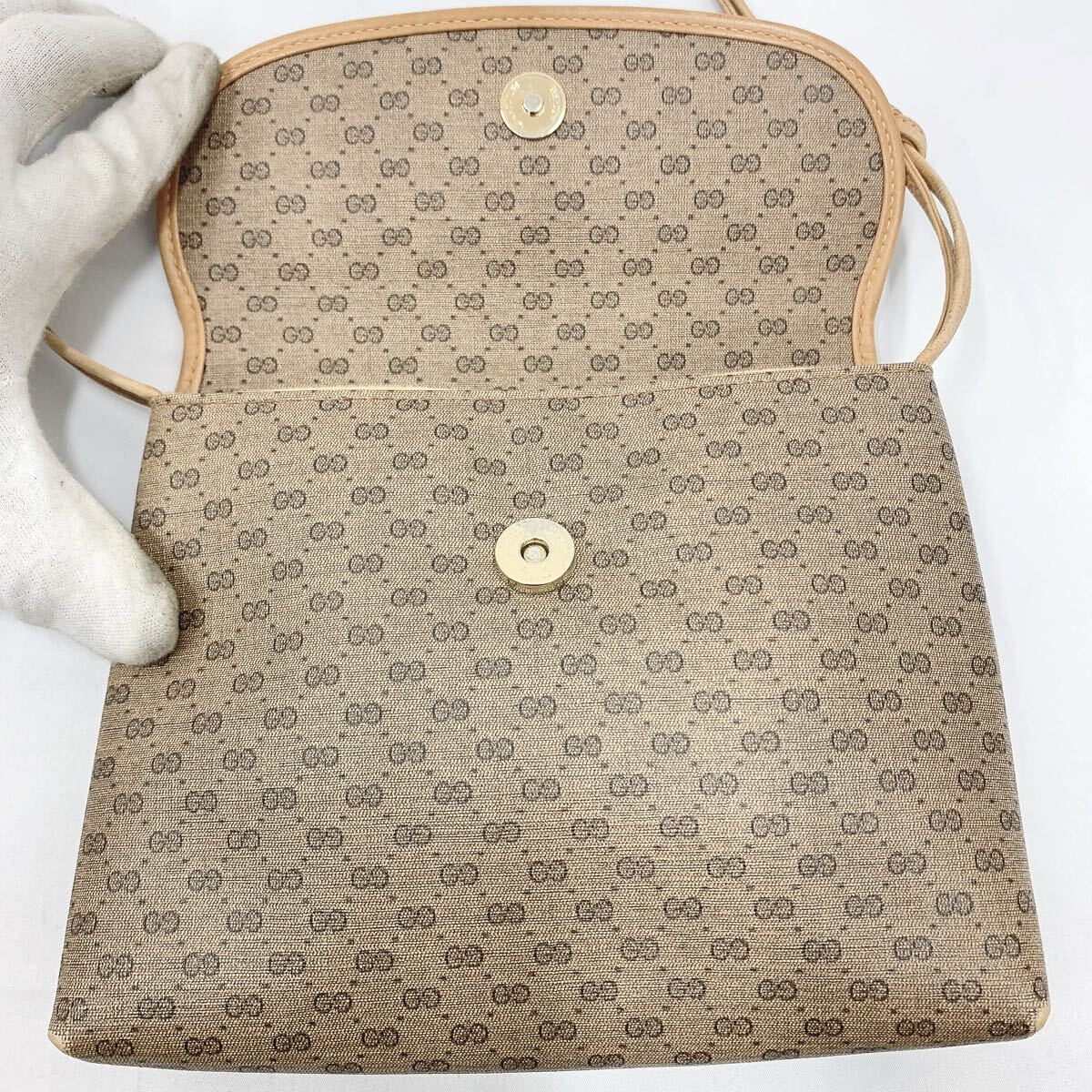 正規品 GUCCI オールドグッチ マイクロGG ショルダーバッグ 正規品 GUCCI オールドグッチ マイクロGG ショルダーバッグ