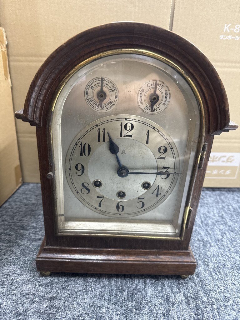 174945】置き時計 ジャンク 現状品 Gustav Becker グスタフ 174945】置き時計 ジャンク 現状品 Gustav Becker グスタフ
