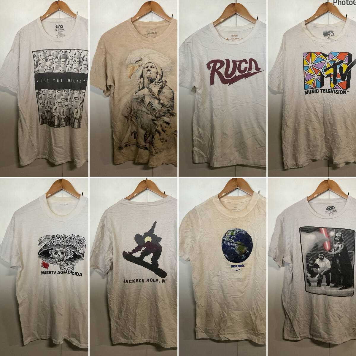 T549】☆1円スタート☆ アメリカ古着卸オススメALL WHITE T T549】☆1円スタート☆ アメリカ古着卸オススメALL WHITE T