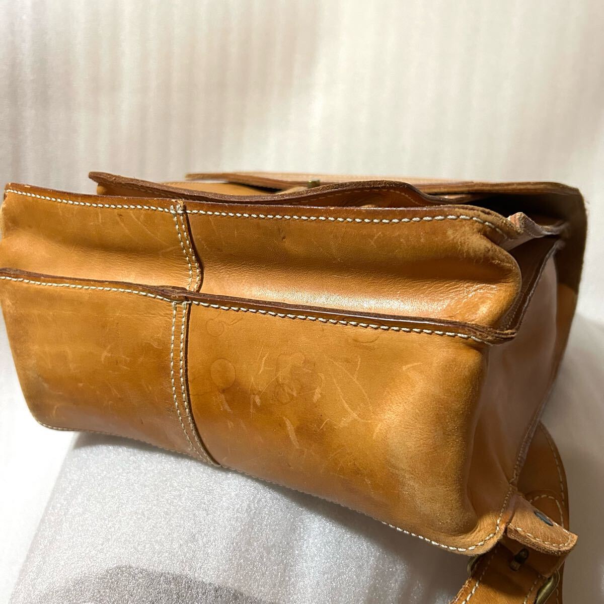 BREE ブリー 中古古着レザーリュック ライトブラウン ランドセルリュック BREE ブリー 中古古着レザーリュック ライトブラウン ランドセル