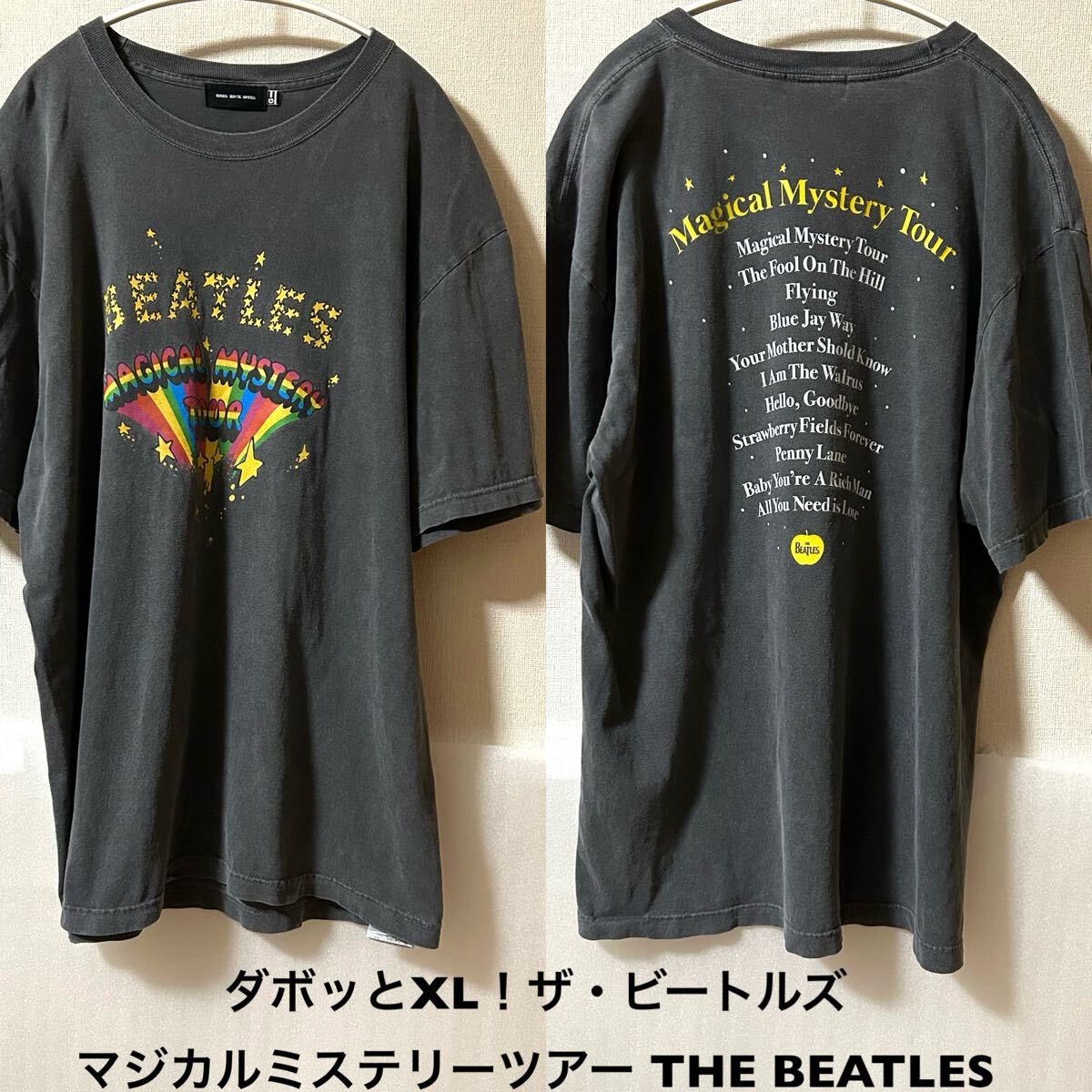 ダボッとXL ザ・ビートルズ 古着半袖Tシャツ マジカルミステリー ダボッとXL ザ・ビートルズ 古着半袖Tシャツ マジカルミステリー