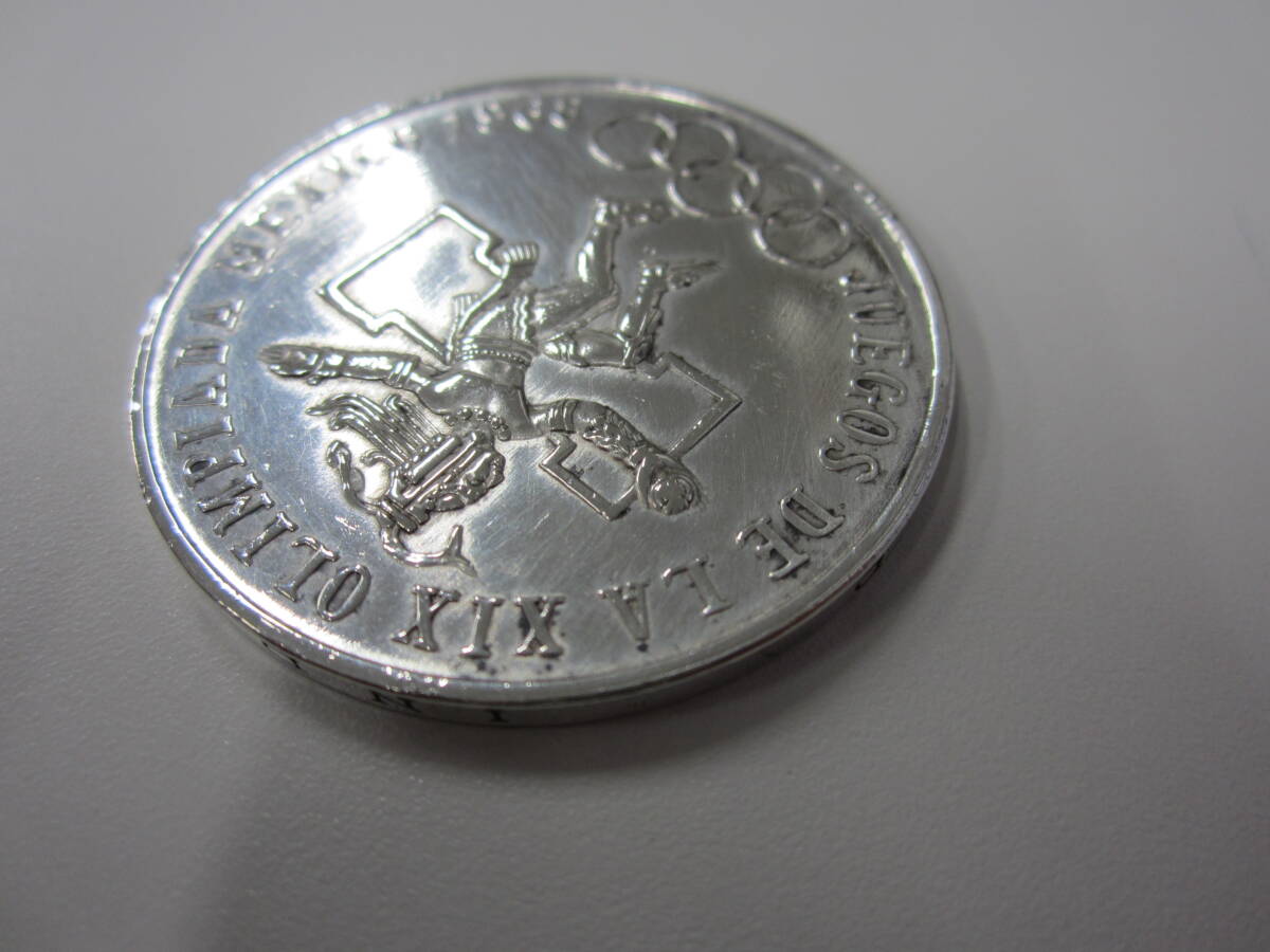 メキシコ オリンピック 記念 25ペソ 銀貨 1968年 古銭 外国銭 メキシコ オリンピック 記念 25ペソ 銀貨 1968年 古銭 外国銭