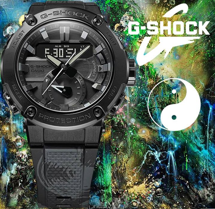 1点のみ G-SHOCK 限定コラボ 水墨画アート陳英傑 全身黒塗フル 1点のみ G-SHOCK 限定コラボ 水墨画アート陳英傑 全身黒塗フル