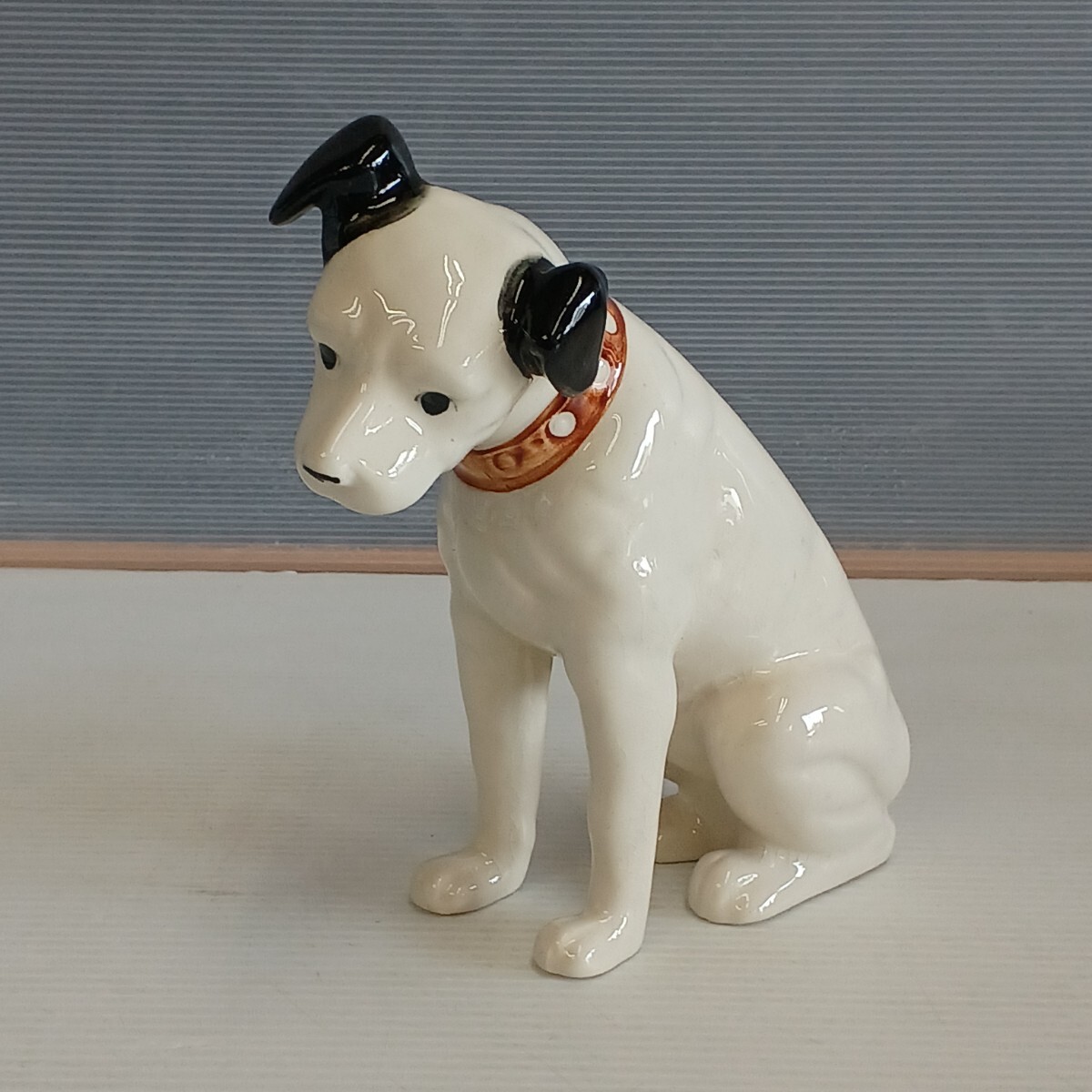Victor ビクター犬 ニッパー君 置物 陶器 高さ約20cm 昭和レトロ Victor ビクター犬 ニッパー君 置物 陶器 高さ約20cm 昭和レトロ