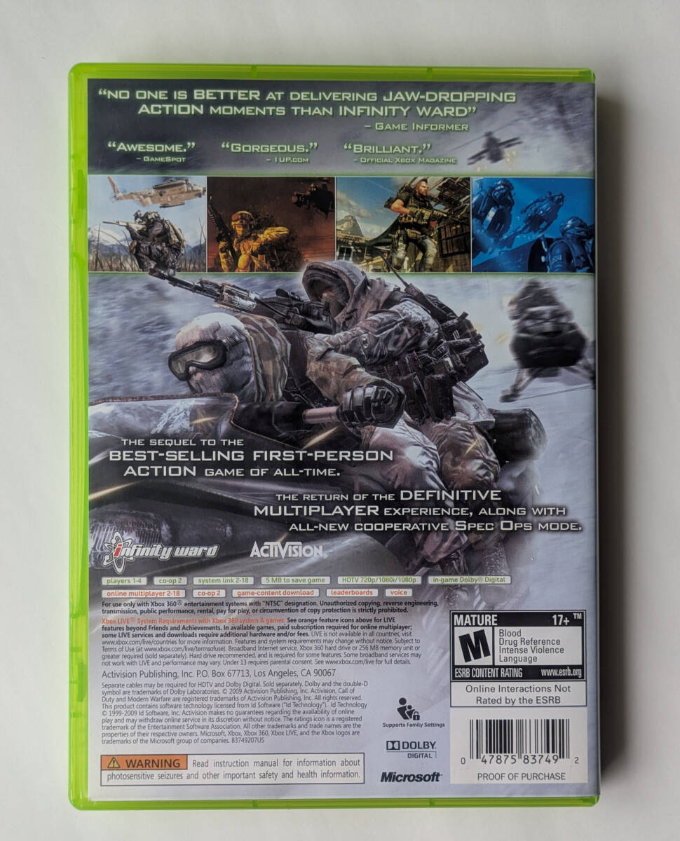 コールオブデューティモダン・ウォーフェア2 CALL OF DUTY コールオブデューティモダン・ウォーフェア2 CALL OF DUTY