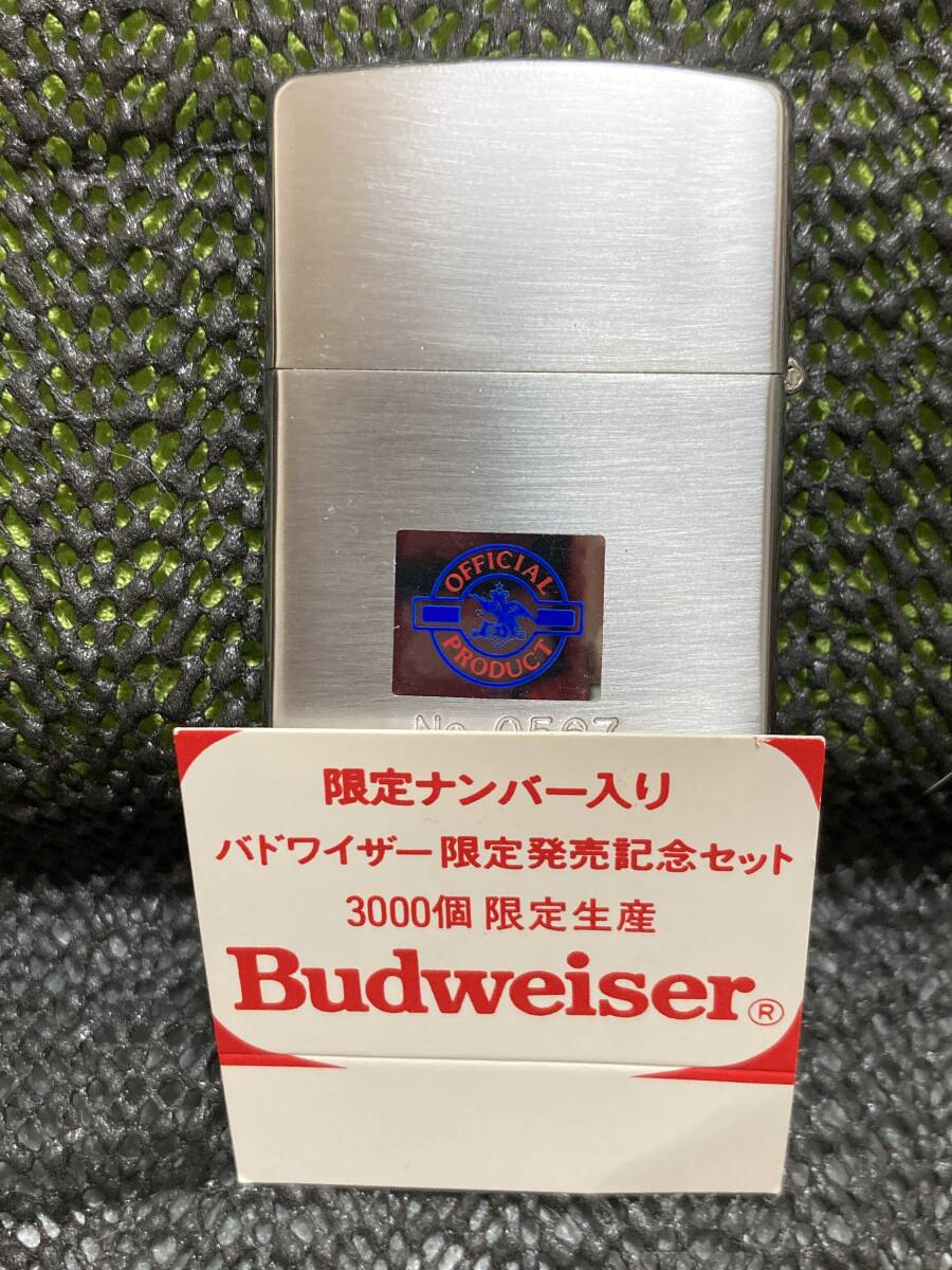 未使用品!】ZIPPO ジッポーライター Budweiser バドワイザー 未使用品!】ZIPPO ジッポーライター Budweiser バドワイザー
