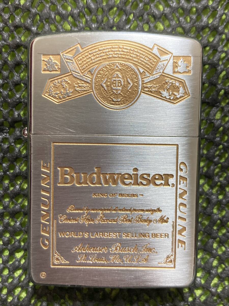 未使用品!】ZIPPO ジッポーライター Budweiser バドワイザー 未使用品!】ZIPPO ジッポーライター Budweiser バドワイザー