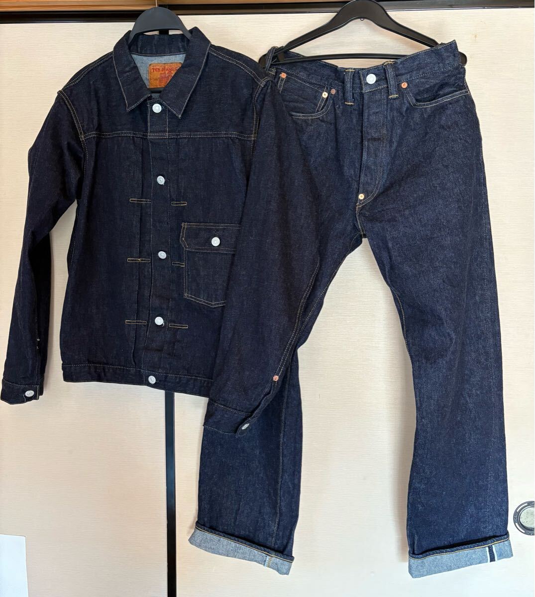 完売品 TCB ジーンズ 30'sデニム 1stジャケット セットアップ 完売品 TCB ジーンズ 30'sデニム 1stジャケット セットアップ