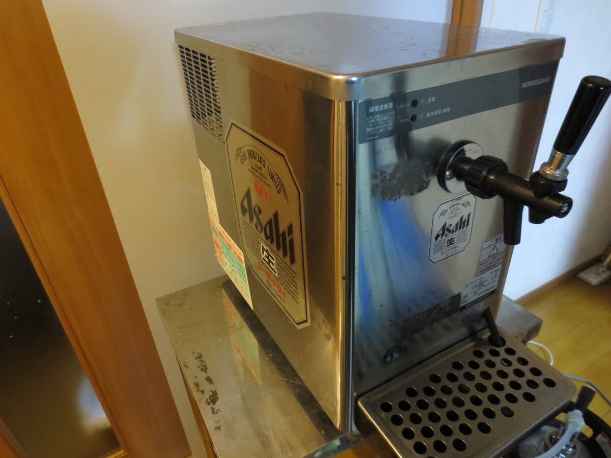 ホシザキ 電気式 生ビールサーバー DBF-43SB アサヒヘッド 変圧弁 ホース ダブルコック 洗浄樽 洗浄スポンジ サーバー臺(tái)付き フルセット