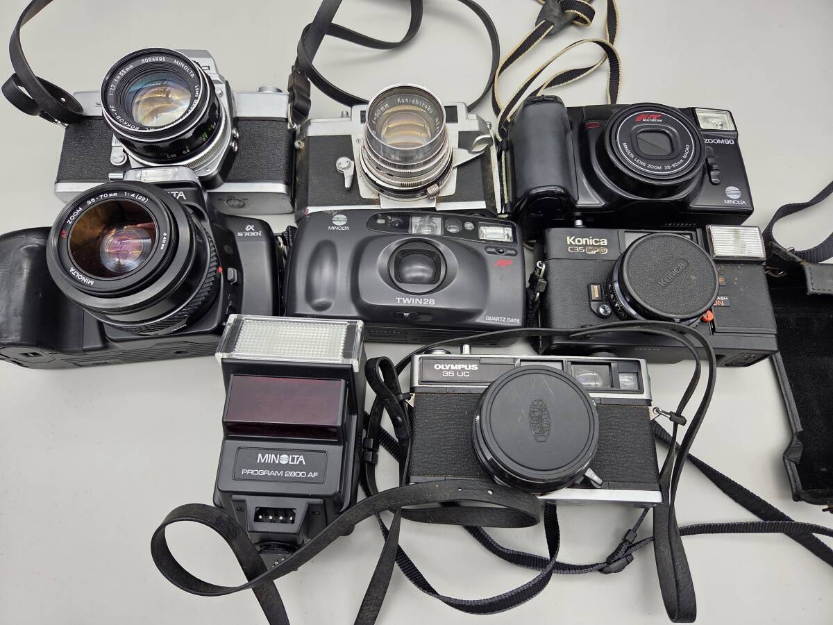コニカ・ミノルタカメラ7台詰め合わせ】MINOLTA α5700i SR コニカ・ミノルタカメラ7台詰め合わせ】MINOLTA α5700i SR