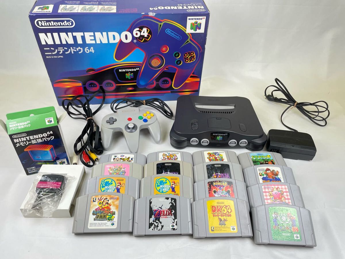 1240】 ニンテンドー64 NUS-001 箱 ソフト付き/ 任天堂 1240】 ニンテンドー64 NUS-001 箱 ソフト付き/ 任天堂