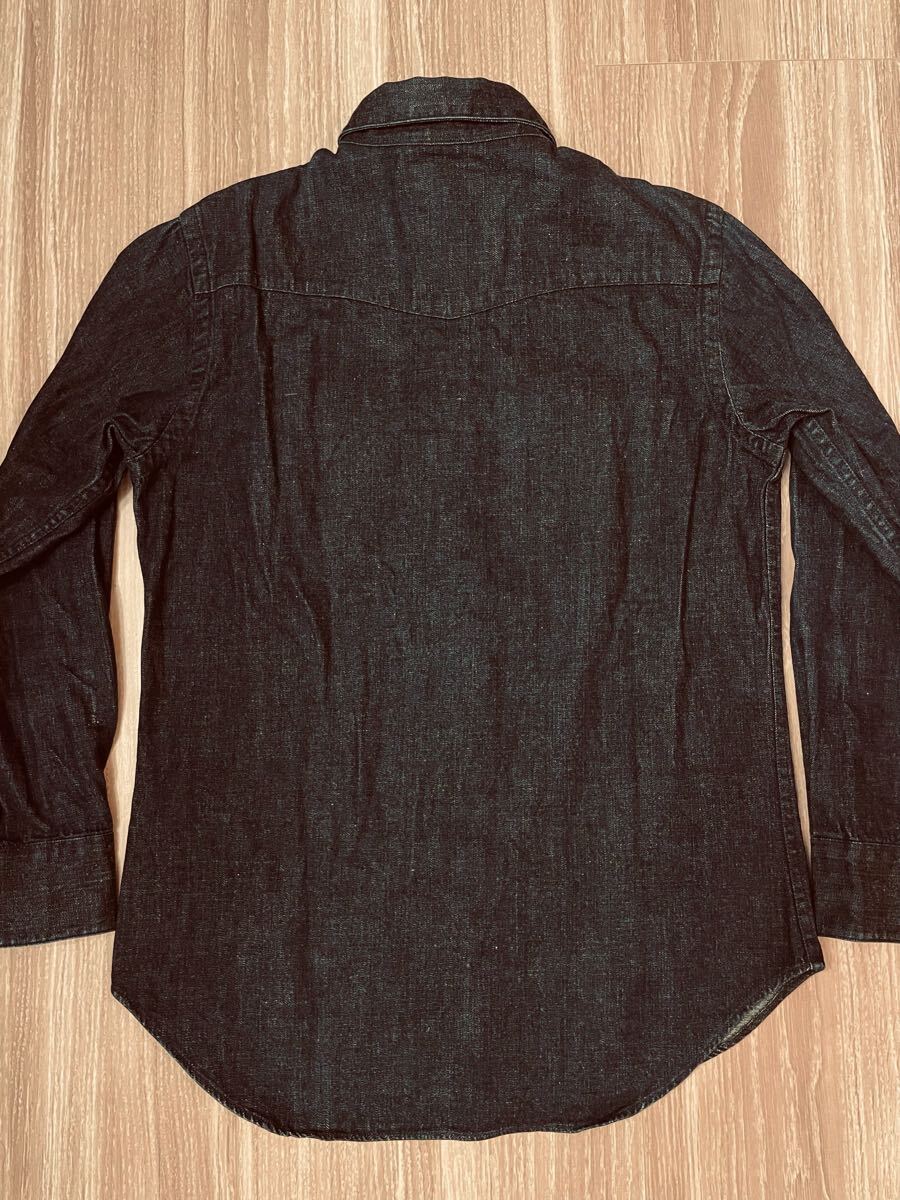 傑作】 美品 RRL Indigo Denim Western Shirt 【M】インディゴ 傑作】 美品 RRL Indigo Denim Western Shirt 【M】インディゴ