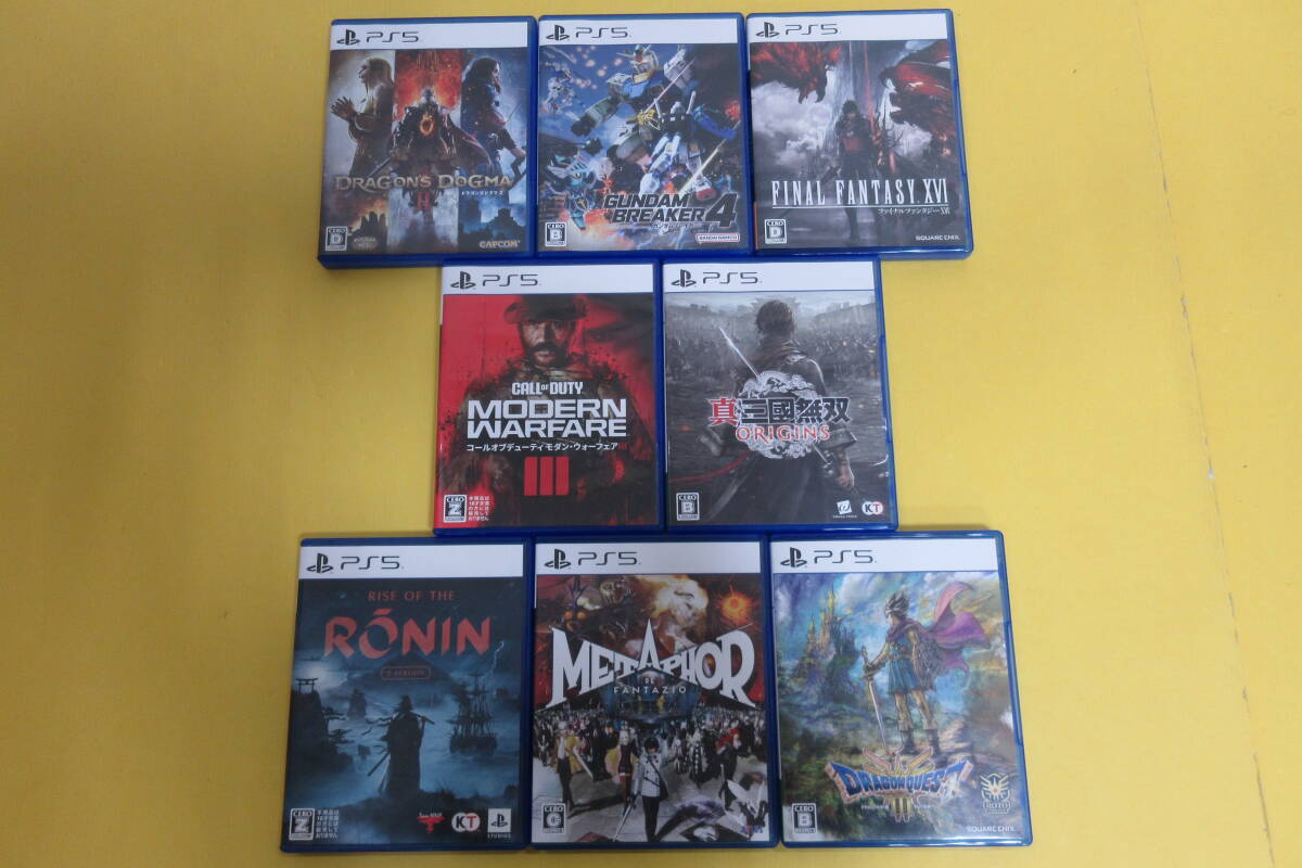 058) 中古 PS5ソフト 8本セット 真・三國無双 ORIGINS/METAPHOR 058) 中古 PS5ソフト 8本セット 真・三國無双 ORIGINS/METAPHOR