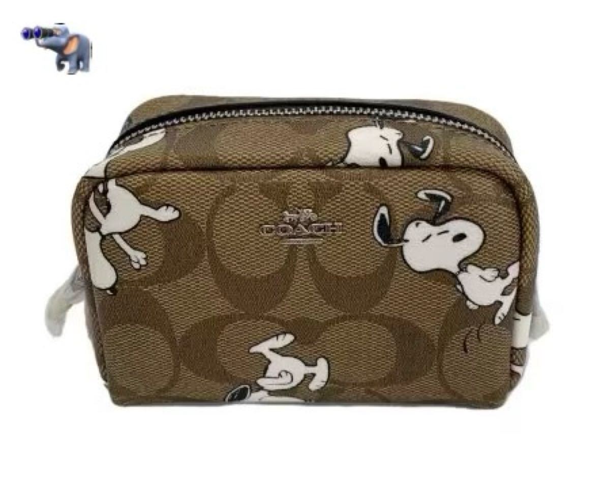 COACH × PEANUTS コーチ コスメポーチ スヌーピー コラボ COACH × PEANUTS コーチ コスメポーチ スヌーピー コラボ