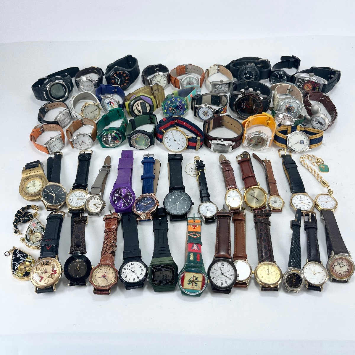 CITIZEN CASIO SWATCH等 時計まとめ 腕時計 大量 ジャンク 現状 CITIZEN CASIO SWATCH等 時計まとめ 腕時計 大量 ジャンク 現状