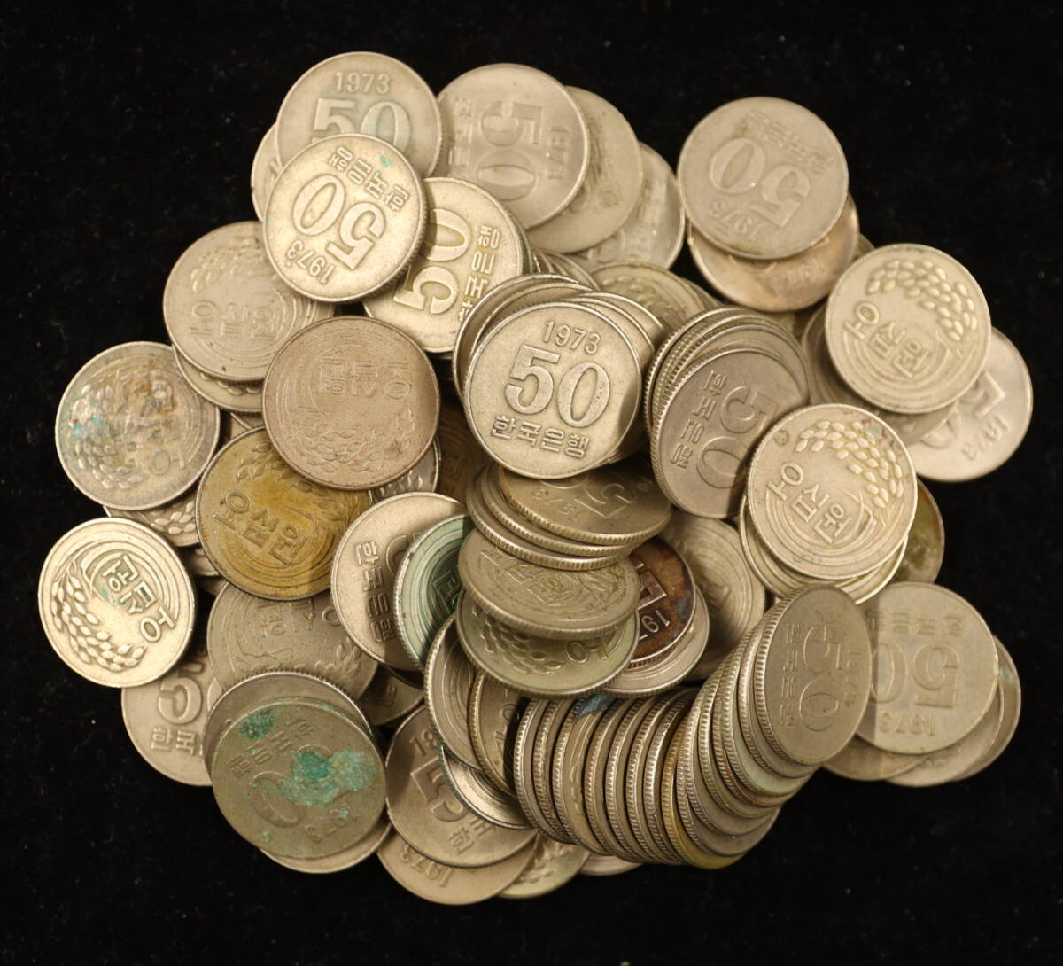 韓国 WON 50WON 1973年白銅貨 計100枚 まとめて 韓国硬貨 海外 韓国 WON 50WON 1973年白銅貨 計100枚 まとめて 韓国硬貨 海外