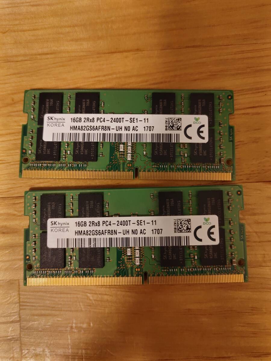 PC メモリ DDR4 PC4 2400T 16GB 2枚 セット 合計(jì)32GB ノートPC用