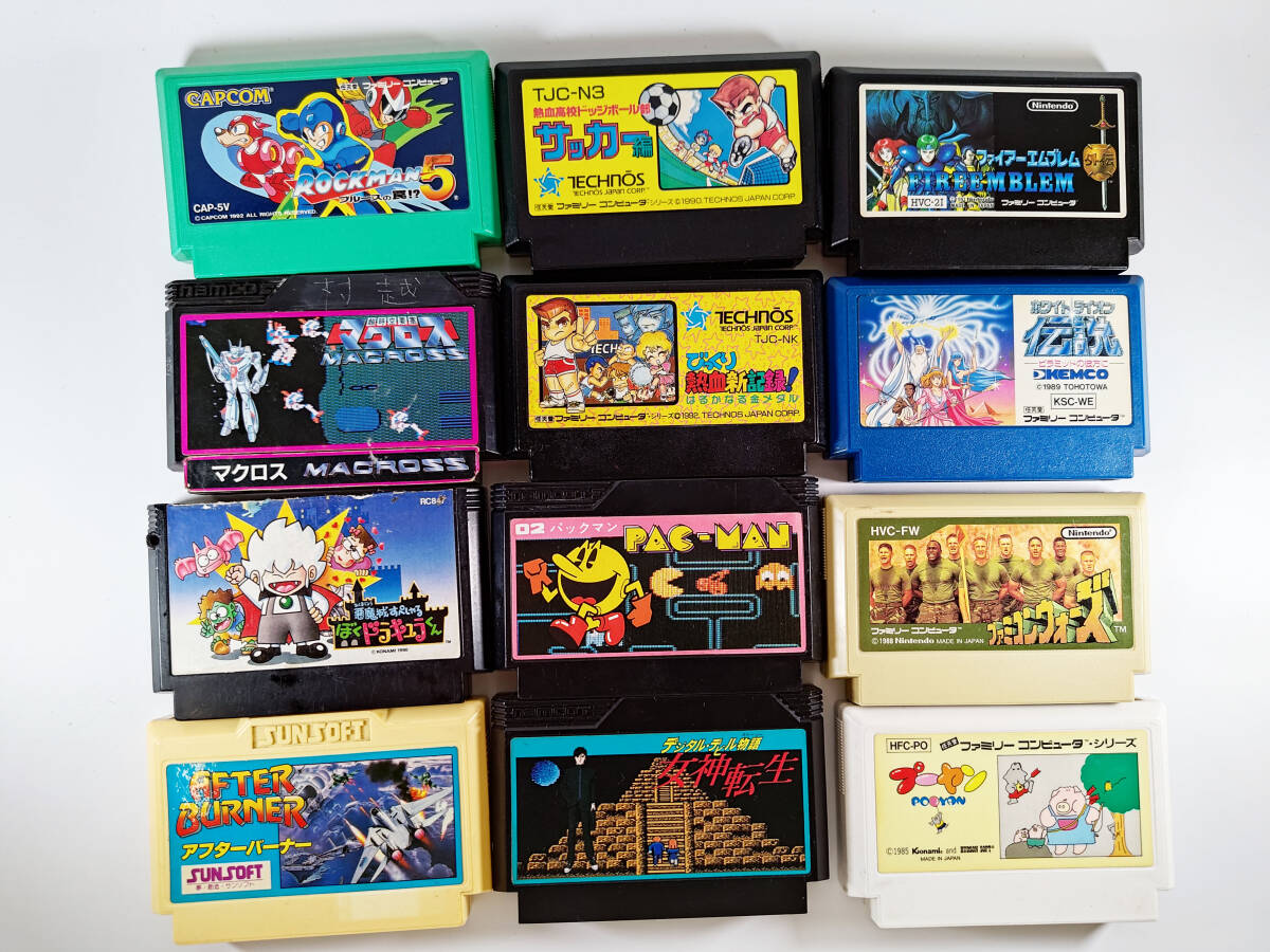 【冬バーゲン★特別送料無料!】 ジャンク】ファミコンカセット12本セット まとめ売り(アクション その他