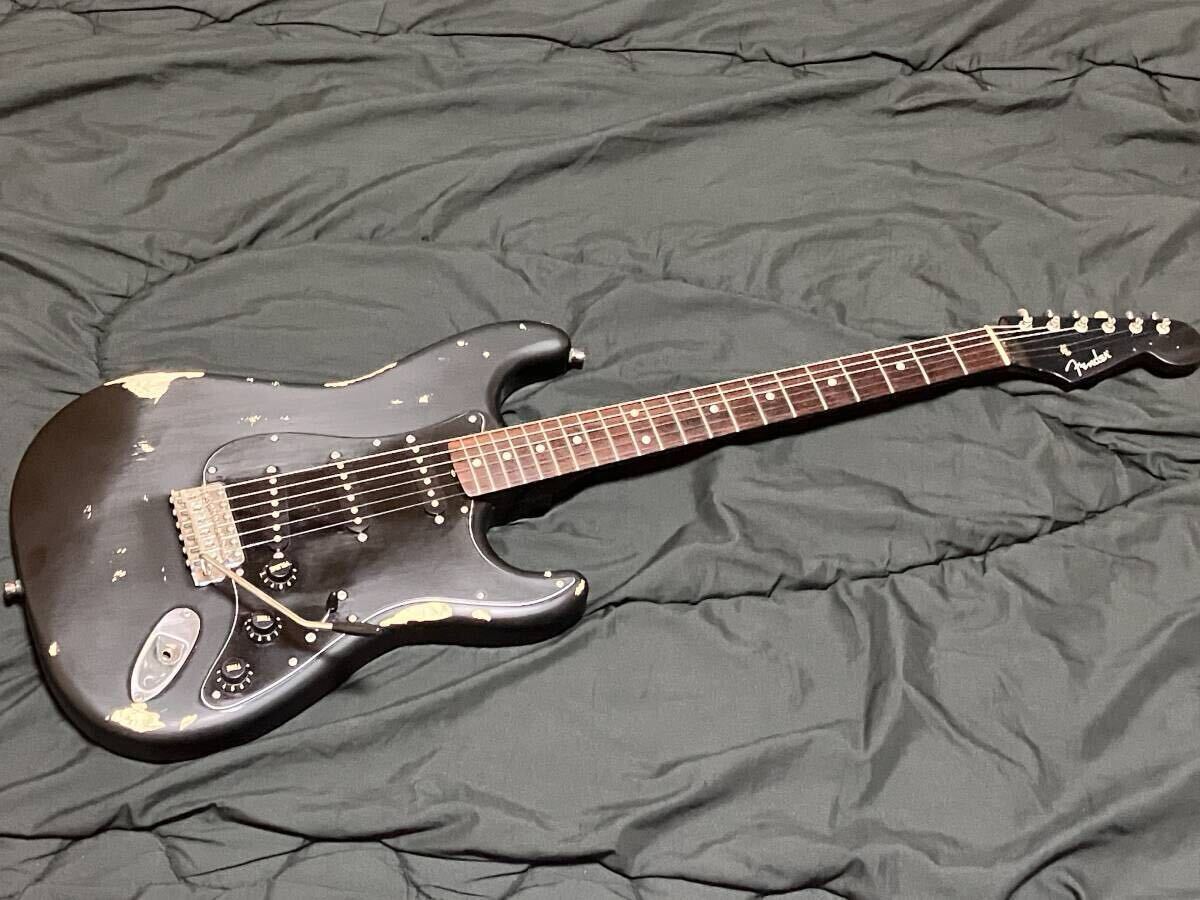 Fender Japan】ST62 ALLBLK レリック加工 ストラトキャスター Fender Japan】ST62 ALLBLK レリック加工 ストラトキャスター