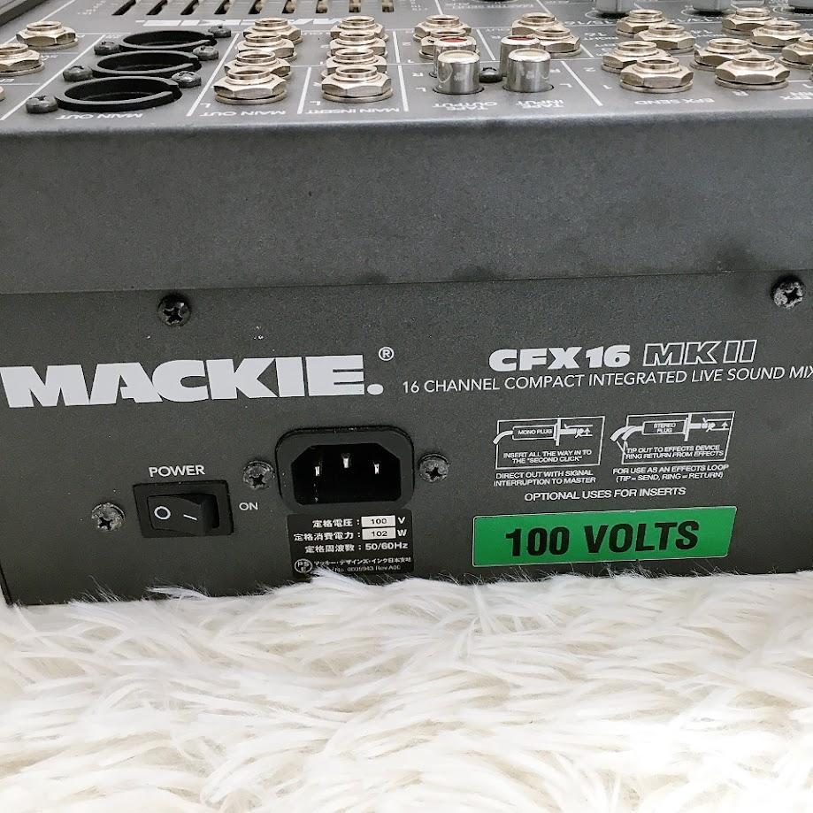 マッキー MACKIE CFX16 MK II 16CH アナログミキサー【動作品 マッキー MACKIE CFX16 MK II 16CH アナログミキサー【動作品