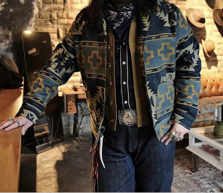 新品 RRL ネイティブ柄 ジャケット Mサイズ ジャガード 新品 RRL ネイティブ柄 ジャケット Mサイズ ジャガード