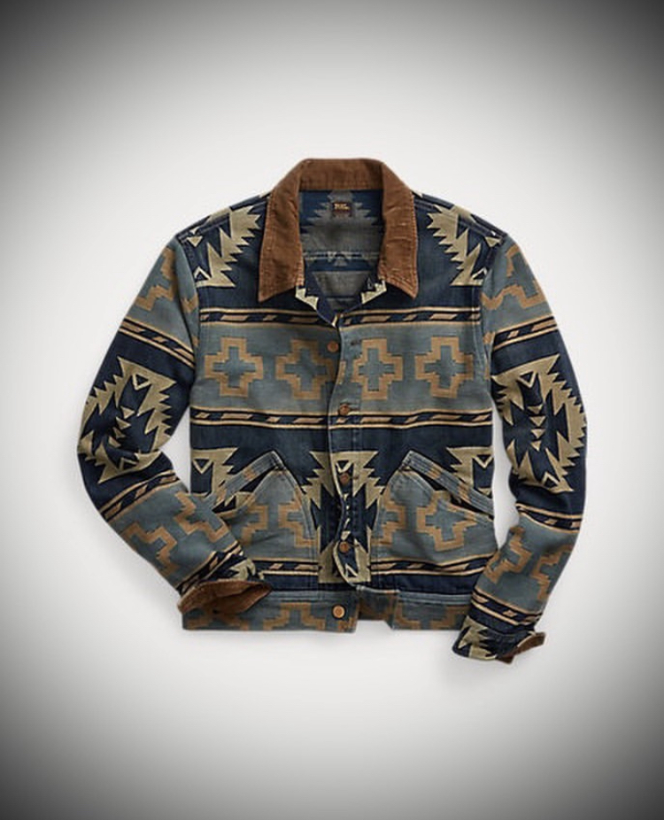 新品 RRL ネイティブ柄 ジャケット Mサイズ ジャガード 新品 RRL ネイティブ柄 ジャケット Mサイズ ジャガード
