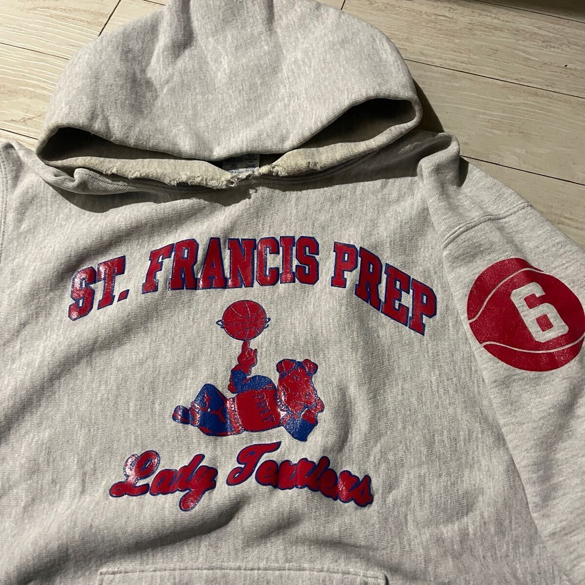 レアプリント!90s CHAMPION REVERSE WEAVE PARKA 袖プリント レアプリント!90s CHAMPION REVERSE WEAVE PARKA 袖プリント