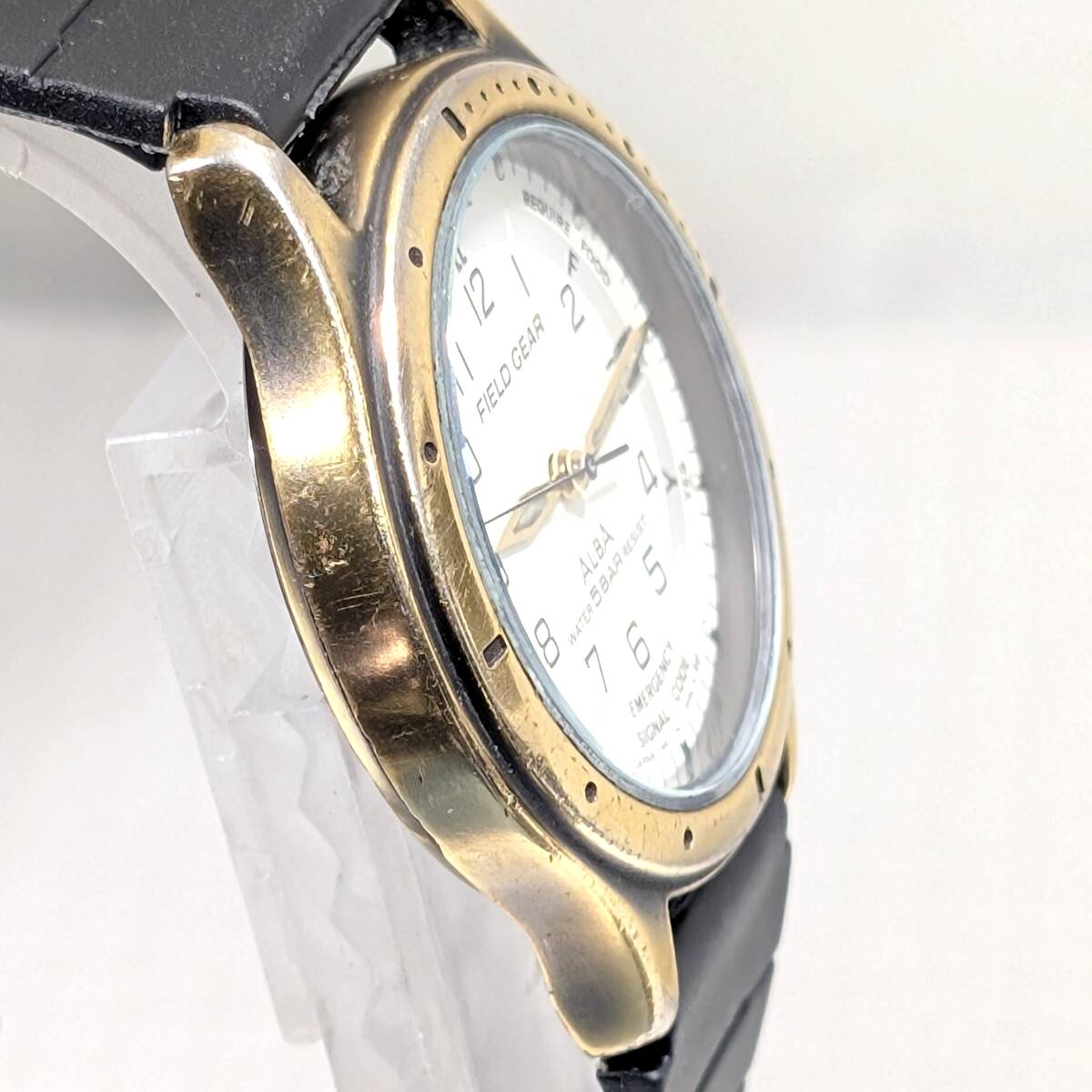 セイコー ALBA　SUCCESS FIELD GEAR メンズ 電池ベルト交換済み稼働品 I-98