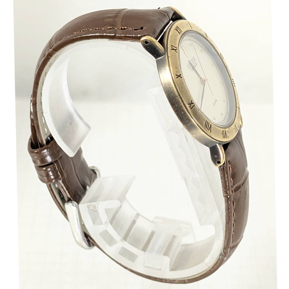 セイコー ALBA　SUCCESS　Vintage メンズ 電池ベルト交換済み稼働品 L-93