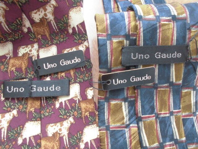 ネクタイ6本セット 送料185円 手つむぎ手織り真岡もめん/BURTON/Roland Eveline/Uno Gaude_画像6