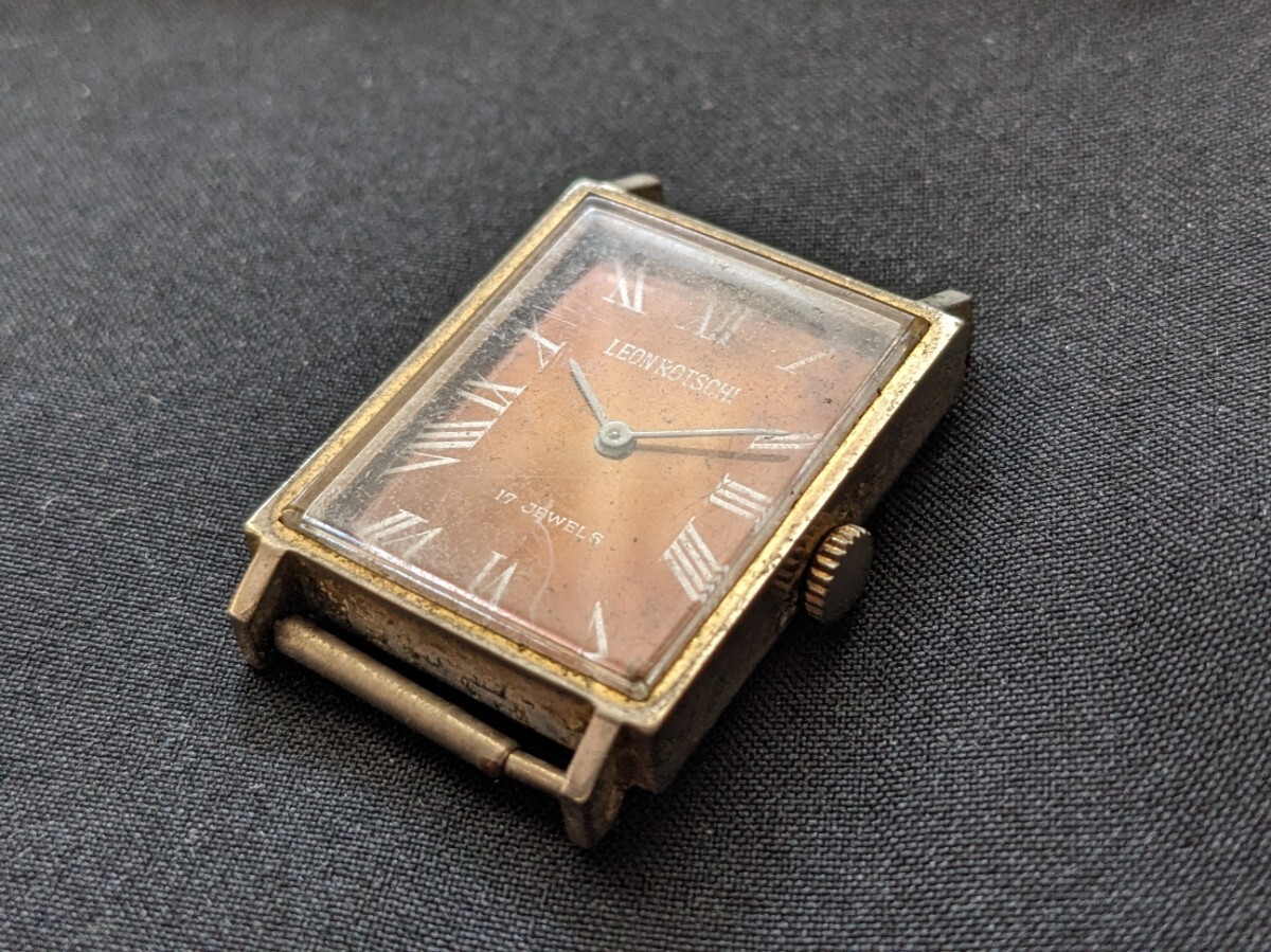 ◆LEON ROTSCHI●USSR●17JEWELS●ソビエト●ソ連●ロシア●機(jī)械式