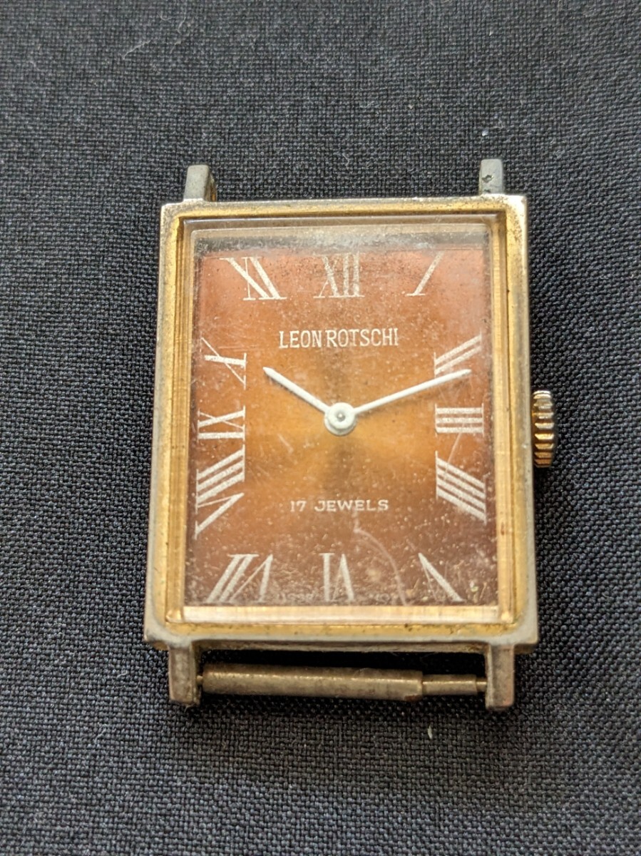 ◆LEON ROTSCHI●USSR●17JEWELS●ソビエト●ソ連●ロシア●機(jī)械式