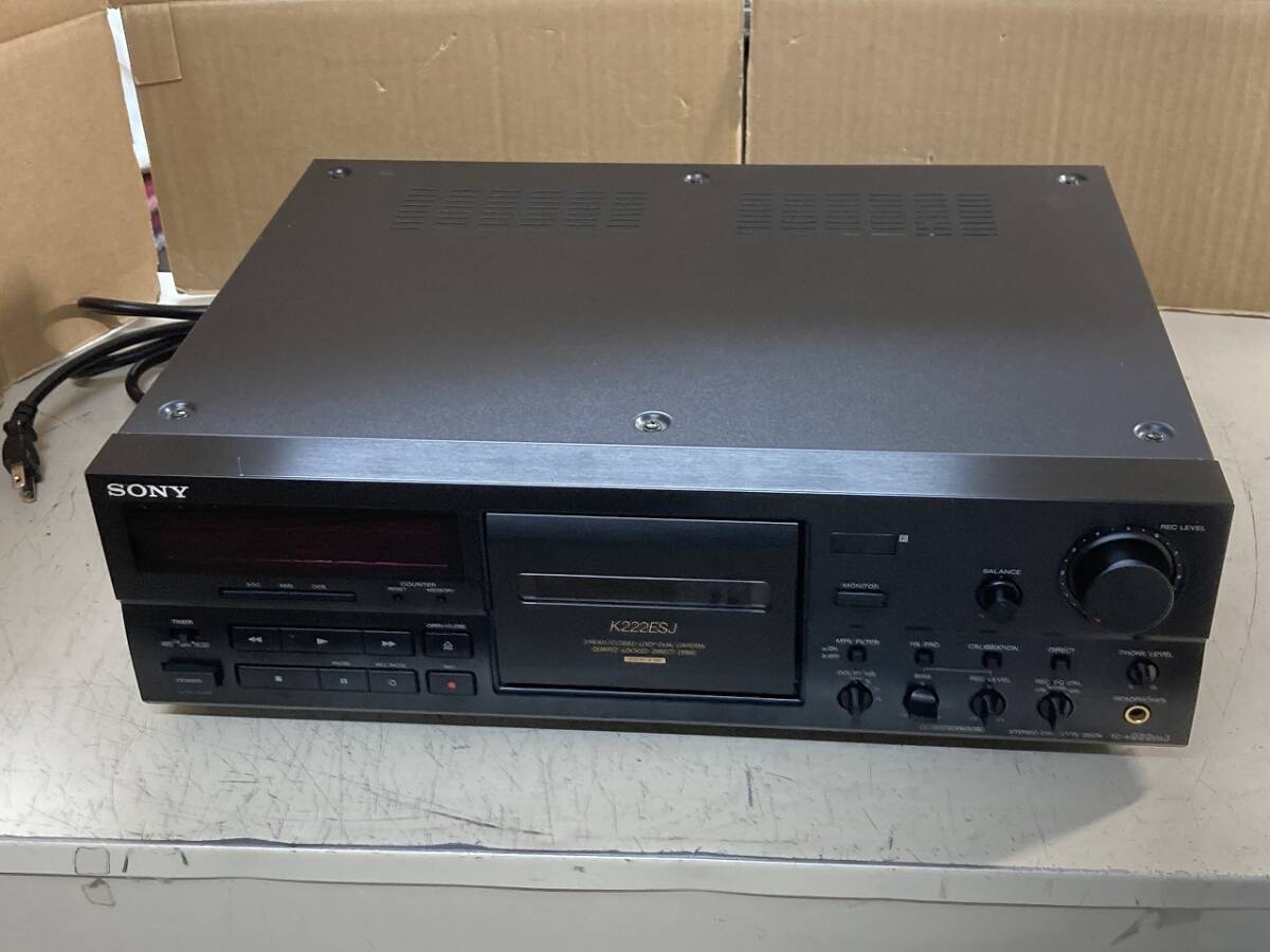 ■SONY/ソニー■ESJシリーズカセットデッキ■TC-K222ESJ/メンテ済■中古■ ★即決★ 一般