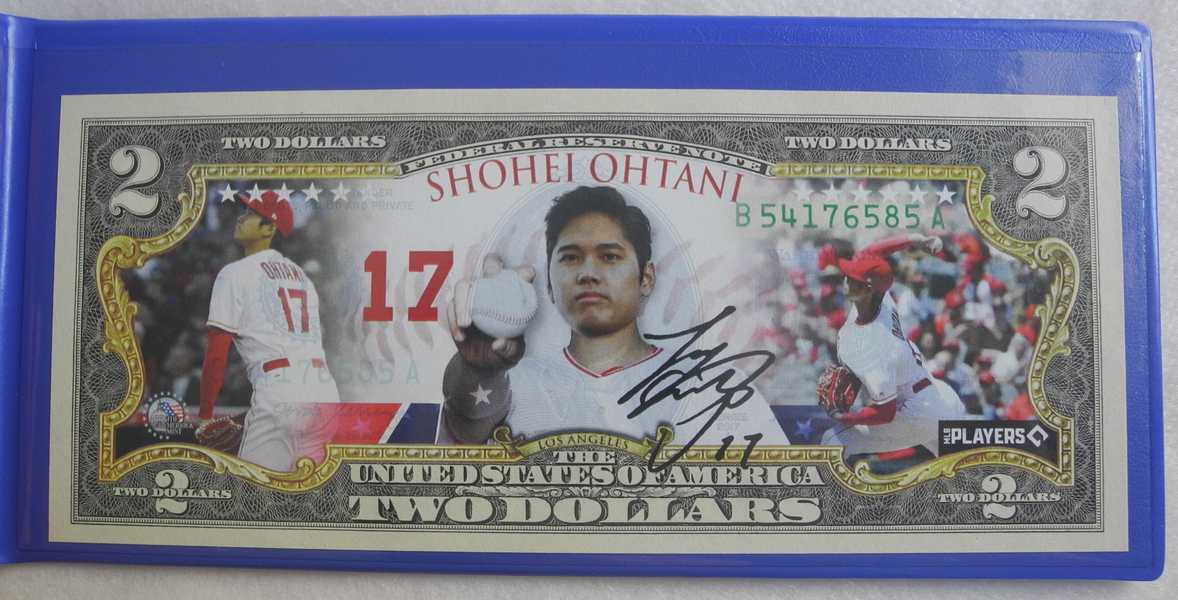 『4年保証』 アメリカ ピッチャー OHTANI SHOHEI 大谷翔平 限定2ドル紙幣 世界