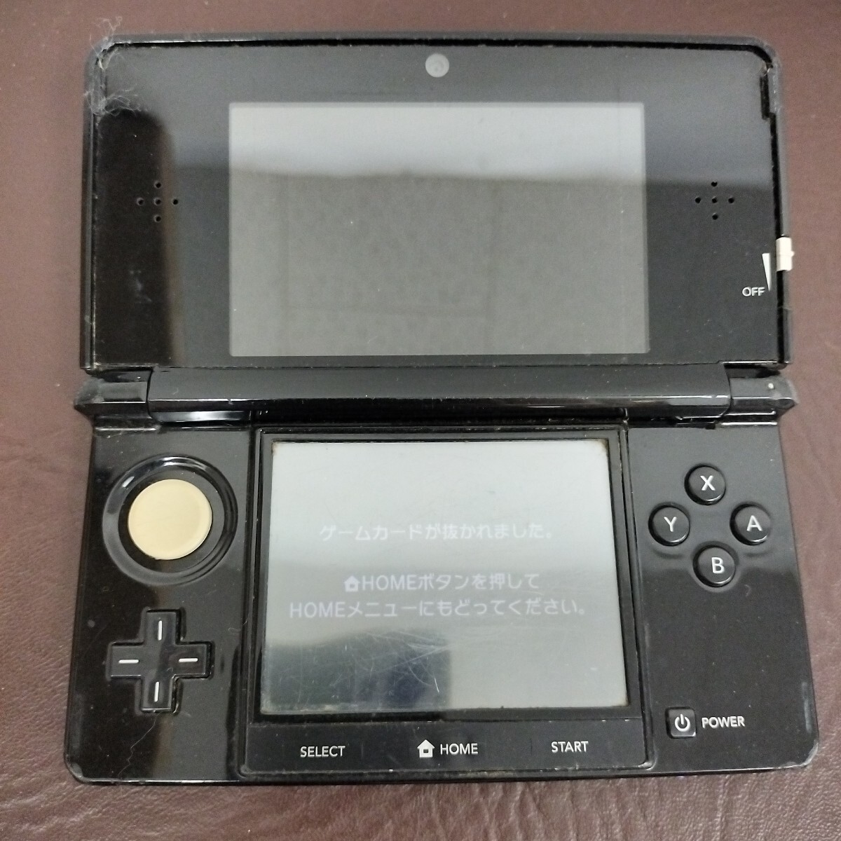 動作品】任天堂 3DS ブラック 本体 SDカード 2G付 /スレ傷あり 動作品】任天堂 3DS ブラック 本体 SDカード 2G付 /スレ傷あり