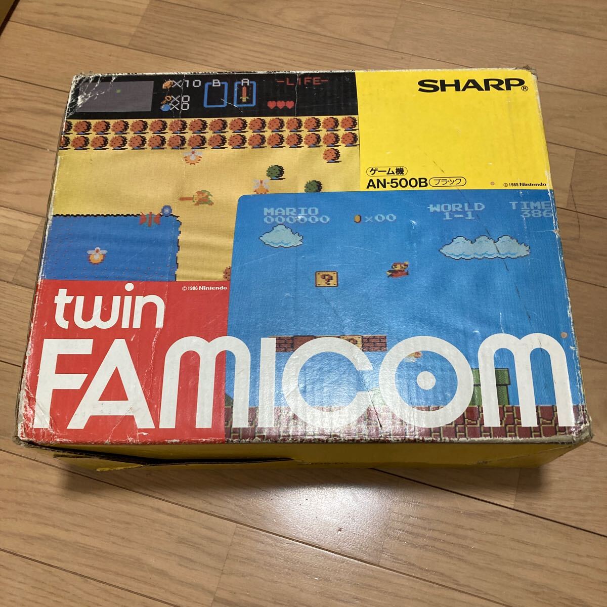 SHARP シャープ ファミコン ツインファミコン AN-500B 本体 ジャンク品 扱い テレビゲーム ゲーム機 黒 ブラック 昭和レトロ ヴィンテージ  貴重品 レア物 シャープ ツインファミコン AN-500B（FC 安くっ ツイン