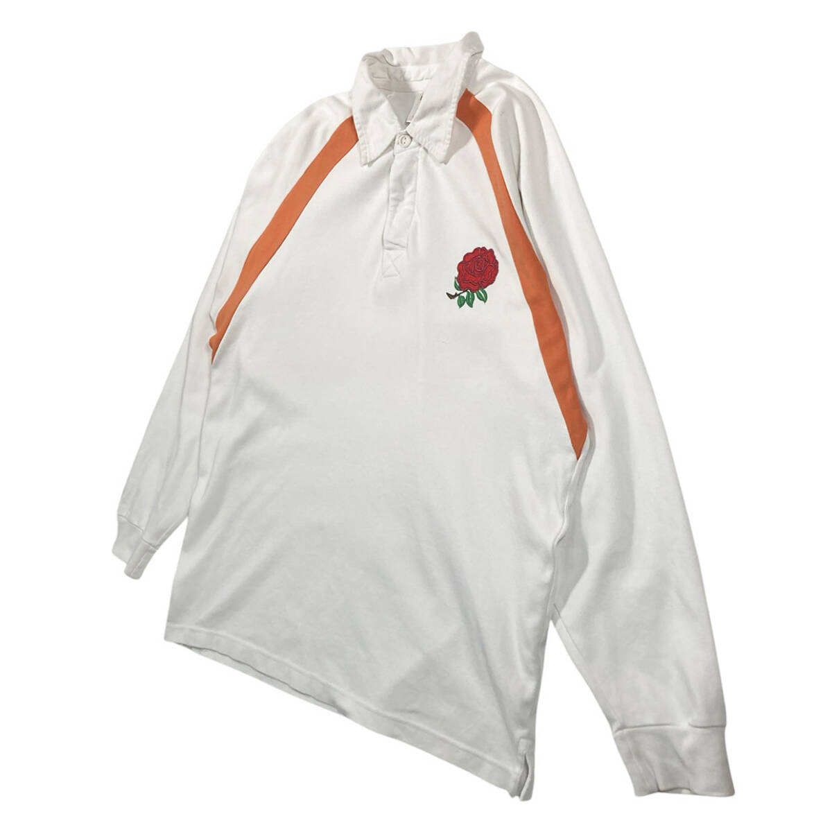 USED】 インクランド代表 ENGLAND ラガーシャツ ラグビー 長袖 USED】 インクランド代表 ENGLAND ラガーシャツ ラグビー 長袖