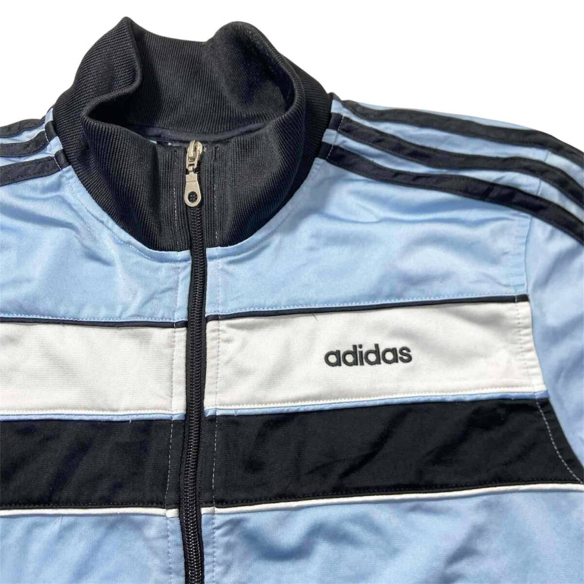 USED】 アディダス adidas トラックジャケット 刺繍ロゴ 3 USED】 アディダス adidas トラックジャケット 刺繍ロゴ 3