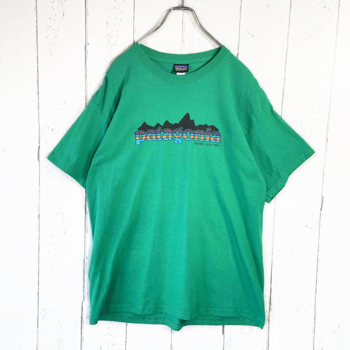 USED】パタゴニア Patagonia Tシャツ USA製 古着 グリーン( L USED】パタゴニア Patagonia Tシャツ USA製 古着 グリーン( L