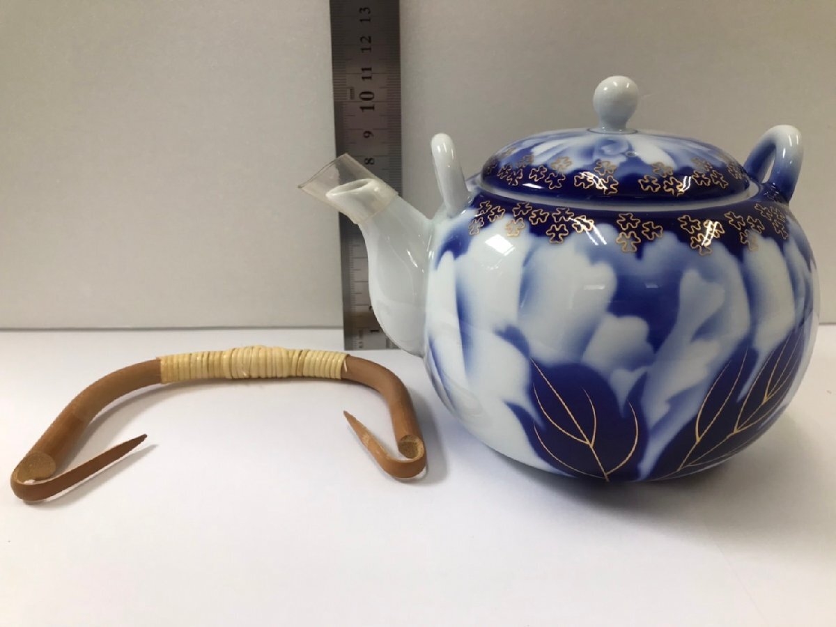 1円~【美品】深川製磁 牡丹金ミル 松型茶器揃 急須 湯呑 蓋付き 1円~【美品】深川製磁 牡丹金ミル 松型茶器揃 急須 湯呑 蓋付き