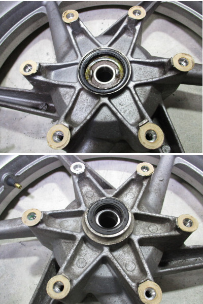 5★CB750用前后ホイール407　純正.めくれ無.RC42.17×3.50.17×4.00.〔検索用〕CBR400RR.250RR.400R.NSR250R.CBX750F.ジェイド
