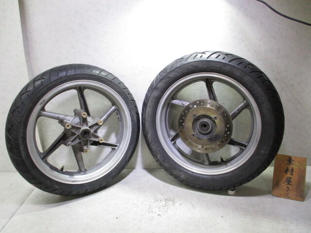 5★CB750用前后ホイール407　純正.めくれ無.RC42.17×3.50.17×4.00.〔検索用〕CBR400RR.250RR.400R.NSR250R.CBX750F.ジェイド