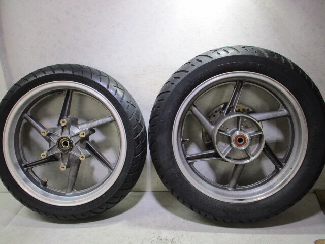 5★CB750用前后ホイール407　純正.めくれ無.RC42.17×3.50.17×4.00.〔検索用〕CBR400RR.250RR.400R.NSR250R.CBX750F.ジェイド