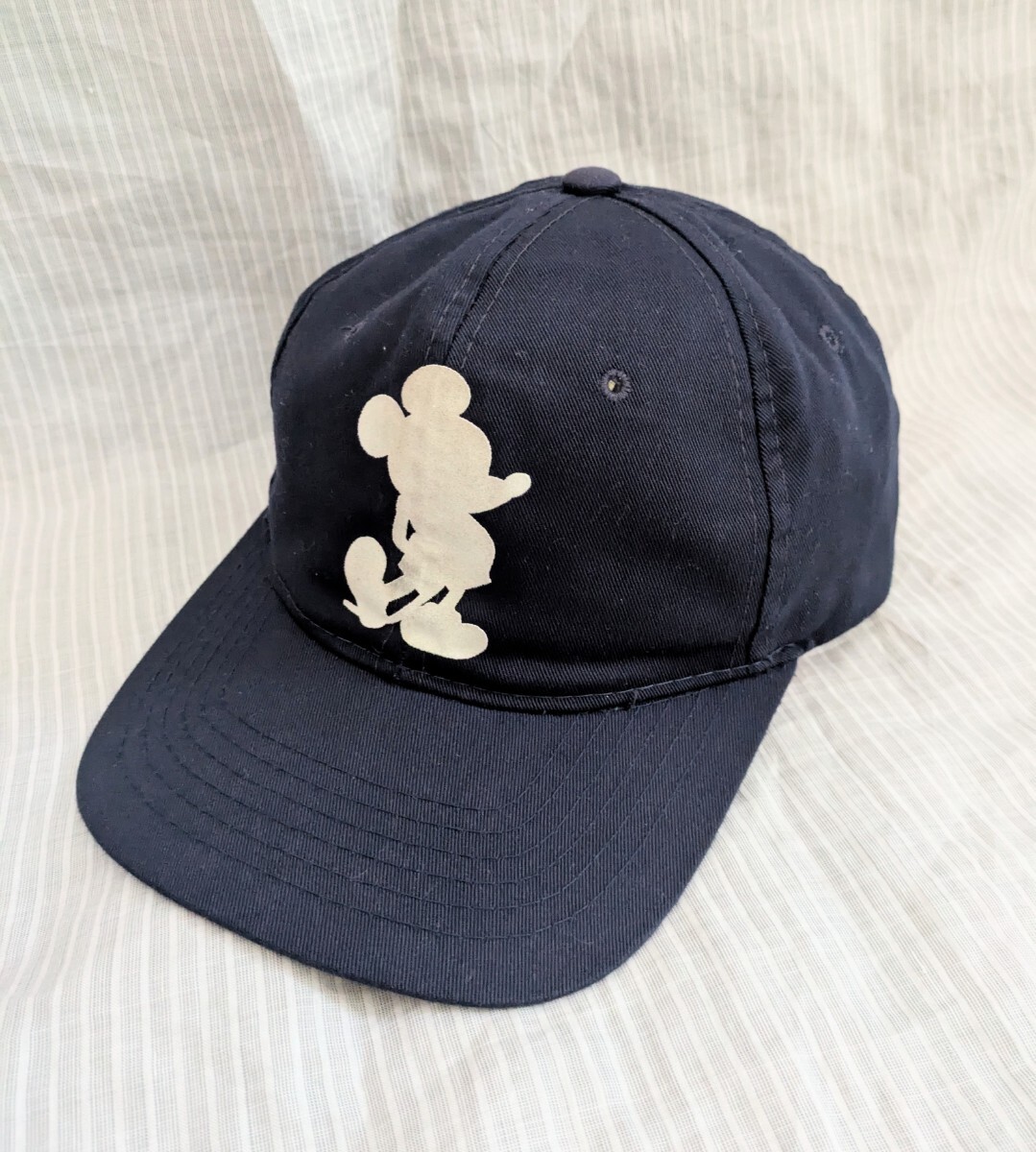 90s シルエット ミッキー キャップ NAVY グッドイナフ 藤原 90s シルエット ミッキー キャップ NAVY グッドイナフ 藤原