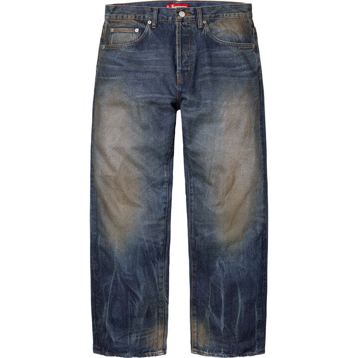 値下げSupreme Distressed Loose Fit Selvedge Jean Washed 値下げSupreme Distressed Loose Fit Selvedge Jean Washed