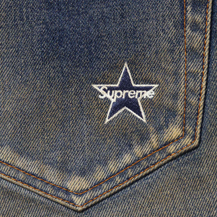 値下げSupreme Distressed Loose Fit Selvedge Jean Washed 値下げSupreme Distressed Loose Fit Selvedge Jean Washed