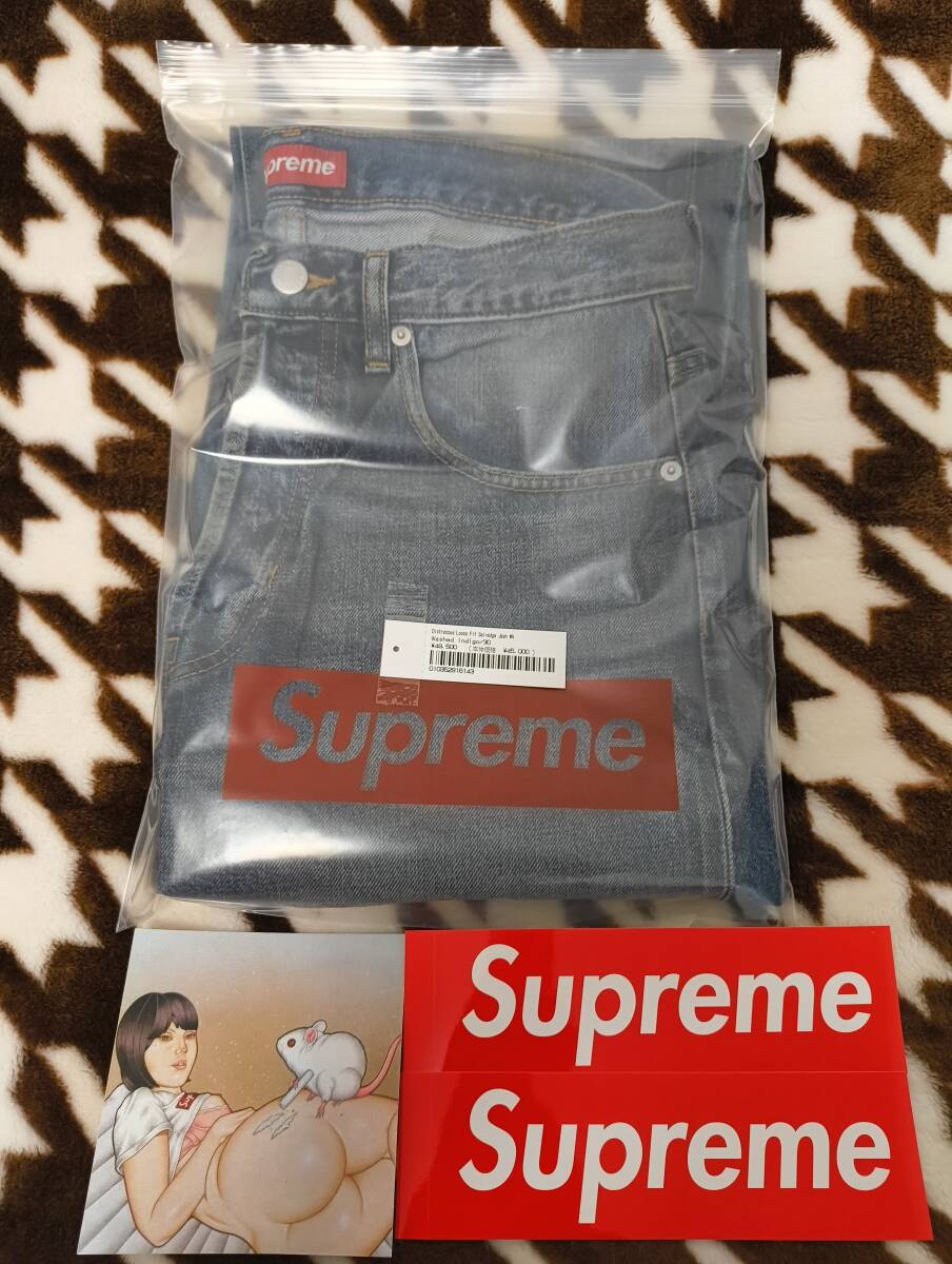 値下げSupreme Distressed Loose Fit Selvedge Jean Washed 値下げSupreme Distressed Loose Fit Selvedge Jean Washed