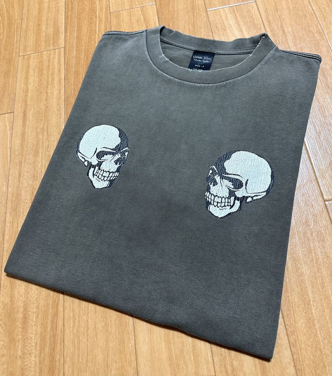 Number (N)ine 04ss Dream период повреждение обработка Skull принт авария футболка Number Nine гитара skull clash archive 2004ss