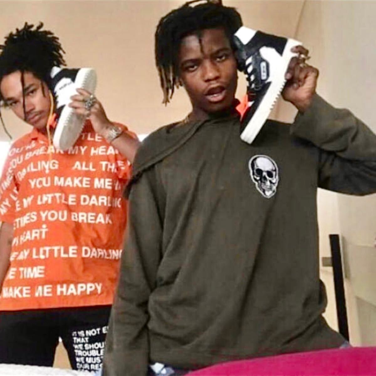 04SS NUMBER (N)INE Skull нашивка Parker Number Nine DREAM период 2004SS Travis Scott тигр vi s Scott Dream archive size3